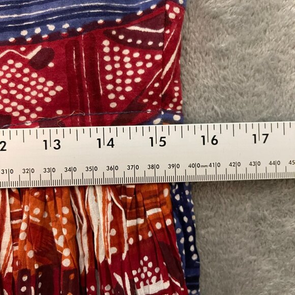 Vtg No Boundaries Women Colorful Rainbow Southwestern Tribal Maxi Shirt Dress M - Picture 9 of 12